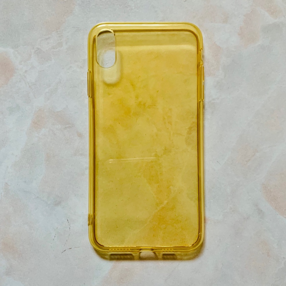 Soft yellow TPU case for xs max